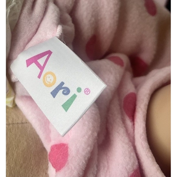 Realistic Baby Doll 18–20" Soft Body Blue Eyes Brown Hair Wearing Aori Outfit - Picture 8 of 8